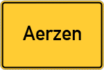 Place name sign Aerzen