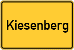 Place name sign Kiesenberg