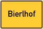 Place name sign Bierlhof