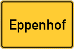 Place name sign Eppenhof