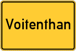 Place name sign Voitenthan