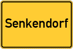 Place name sign Senkendorf
