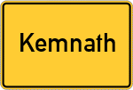 Place name sign Kemnath