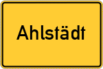 Place name sign Ahlstädt