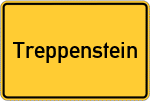Place name sign Treppenstein, Oberpfalz