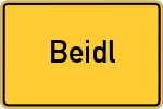 Place name sign Beidl