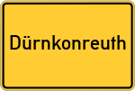 Place name sign Dürnkonreuth