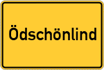 Place name sign Ödschönlind, Kreis Tirschenreuth