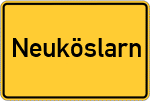 Place name sign Neuköslarn