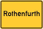 Place name sign Rothenfurth