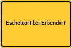 Place name sign Escheldorf bei Erbendorf