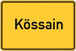 Place name sign Kössain