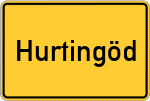 Place name sign Hurtingöd