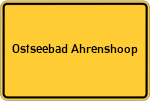 Place name sign Ostseebad Ahrenshoop
