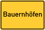 Place name sign Bauernhöfen