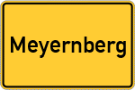 Place name sign Meyernberg