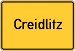 Place name sign Creidlitz
