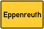 Place name sign Eppenreuth, Saale