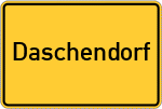 Place name sign Daschendorf