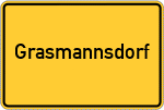 Place name sign Grasmannsdorf