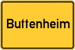 Place name sign Buttenheim