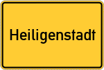 Place name sign Heiligenstadt