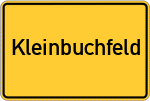 Place name sign Kleinbuchfeld