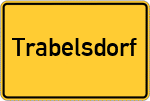 Place name sign Trabelsdorf