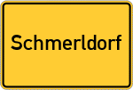 Place name sign Schmerldorf
