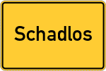 Place name sign Schadlos