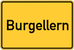Place name sign Burgellern