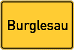 Place name sign Burglesau