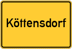 Place name sign Köttensdorf