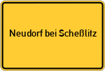 Place name sign Neudorf bei Scheßlitz