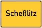 Place name sign Scheßlitz