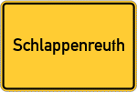 Place name sign Schlappenreuth