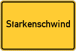 Place name sign Starkenschwind