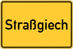 Place name sign Straßgiech
