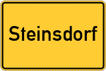 Place name sign Steinsdorf