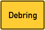 Place name sign Debring