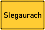 Place name sign Stegaurach