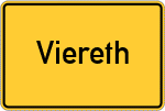 Place name sign Viereth