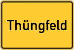 Place name sign Thüngfeld