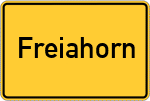 Place name sign Freiahorn