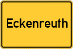 Place name sign Eckenreuth