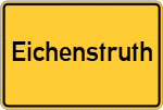 Place name sign Eichenstruth