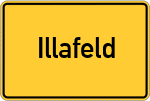 Place name sign Illafeld