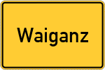 Place name sign Waiganz