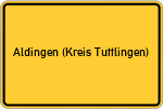 Place name sign Aldingen (Kreis Tuttlingen)