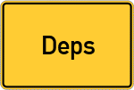 Place name sign Deps